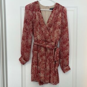 Express Red Wrap Romper